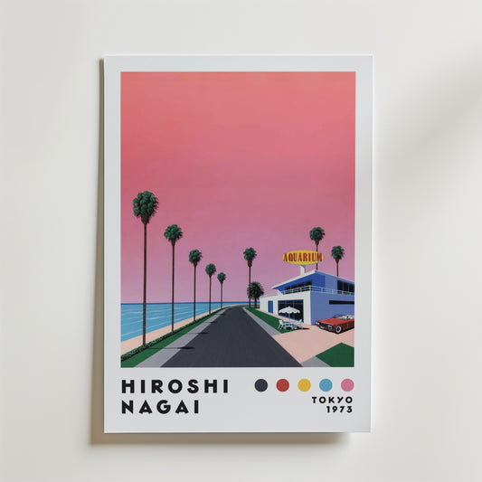 Hiroshi Nagai Sunset Coast Poster
