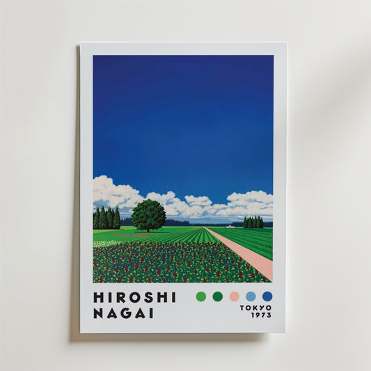 Hiroshi Nagai Floral Horizon Poster