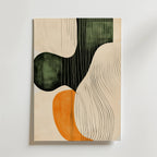 Flowing Shapes – stilfullt konsttryck från Bozetto, tryckt på matt finpapper i hög tryckkvalitet
