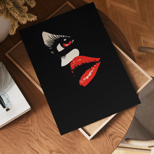 Red Gaze Poster
