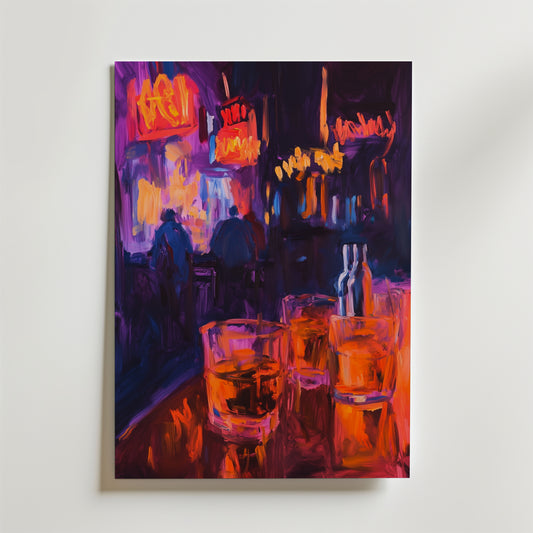 Abstract Bar Poster