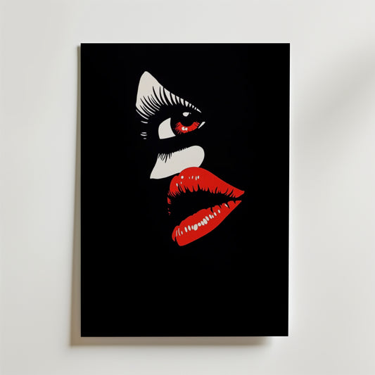 Red Gaze Poster
