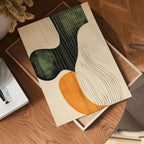 Flowing Shapes poster visad rakt fram – Bozetto affisch i hög tryckkvalitet i hög tryckkvalitet
