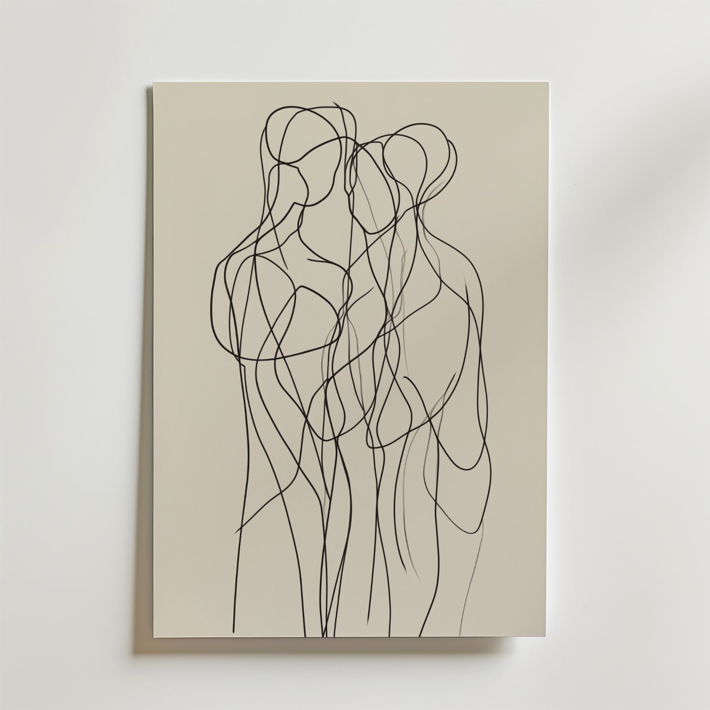Minimalist Line Art Trio Poster