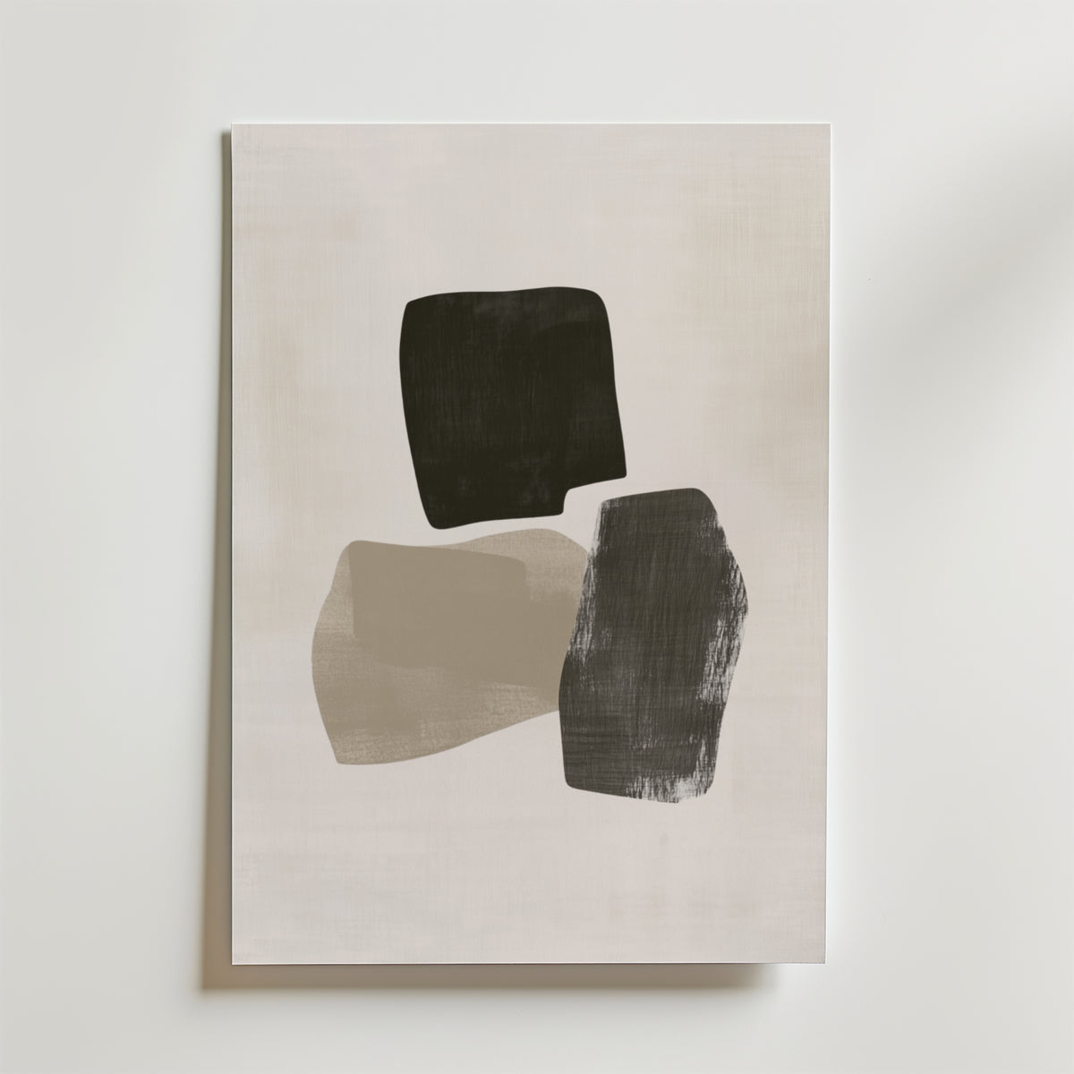 Muted Geometry – stilfullt konsttryck från Bozetto, tryckt på matt finpapper i hög tryckkvalitet