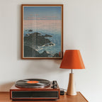 Ocean Horizon poster visualiserad på vägg – se rätt storlek med mockup från Bozetto