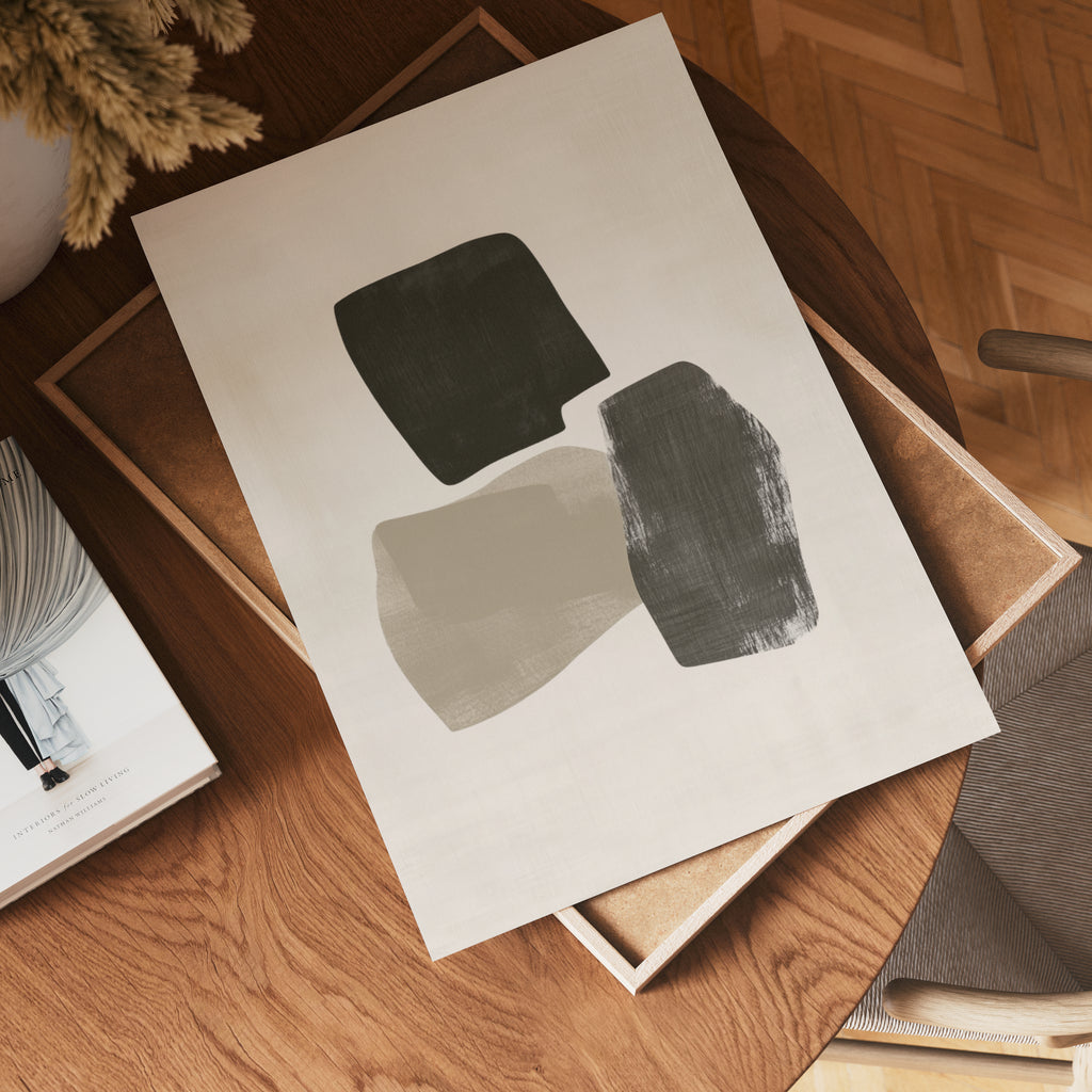 Muted Geometry – affisch med snyggt motiv, köp enkelt hos Bozetto i flera storlekar