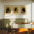 Bundle 3-pack Parisian Cat Trio – kuraterad postercollection som lyfter hemmet hos Bozetto