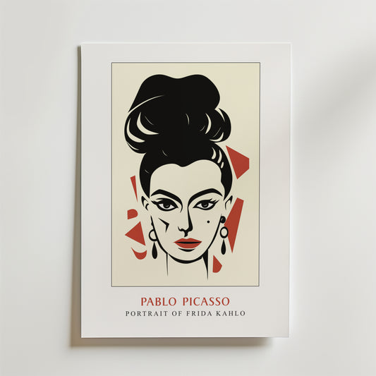 Picasso Portrait Of Frida Kahlo Poster