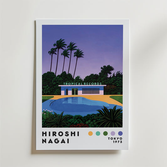 Hiroshi Nagai Tropical Records Poster