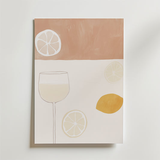 Sunny Sip Drink Poster