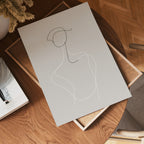 Elegant Contour – affisch med snyggt motiv, köp enkelt hos Bozetto i flera storlekar