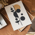 Abstract Planet Forms poster visad rakt fram – Bozetto affisch i hög tryckkvalitet