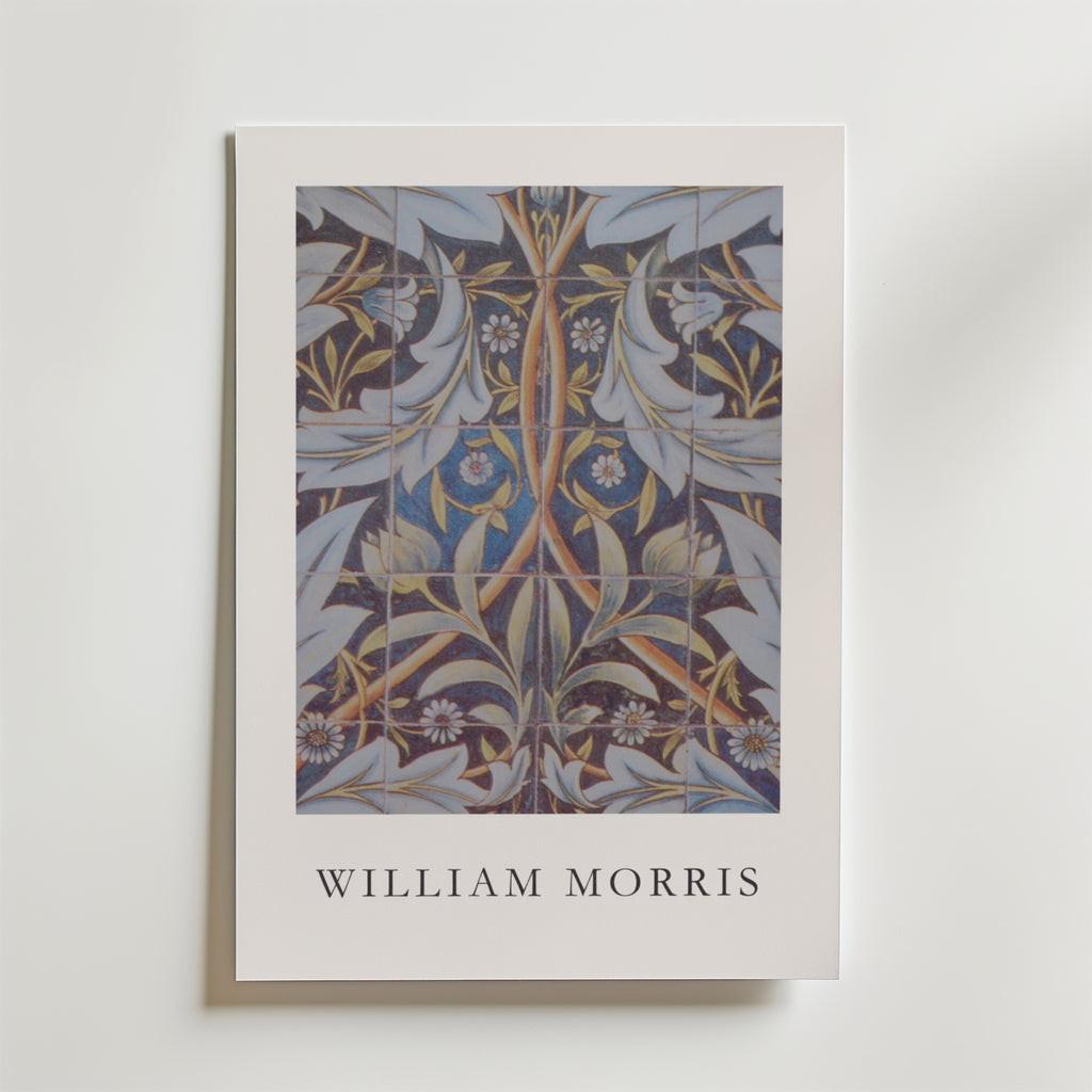 William Morris Ceramic Tiles – stilfullt konsttryck från Bozetto, tryckt på matt finpapper