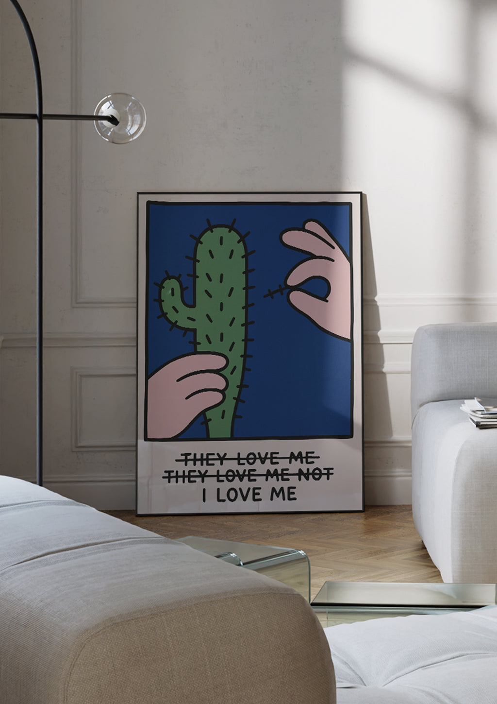 I Love Me poster visad rakt fram – Bozetto affisch i hög tryckkvalitet i hög tryckkvalitet