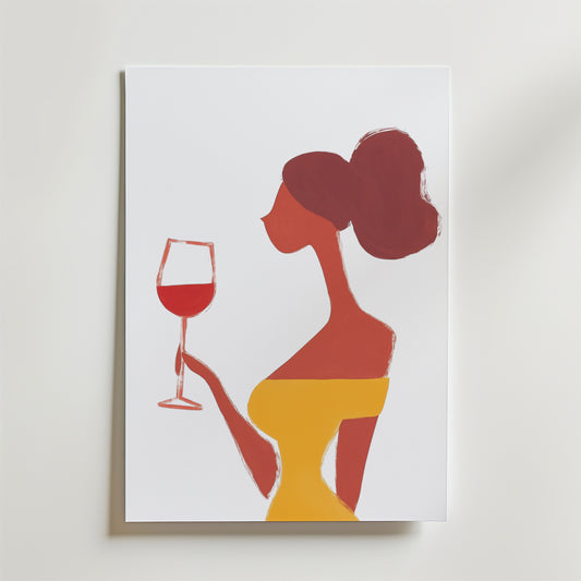 Lady in Yellow Poster