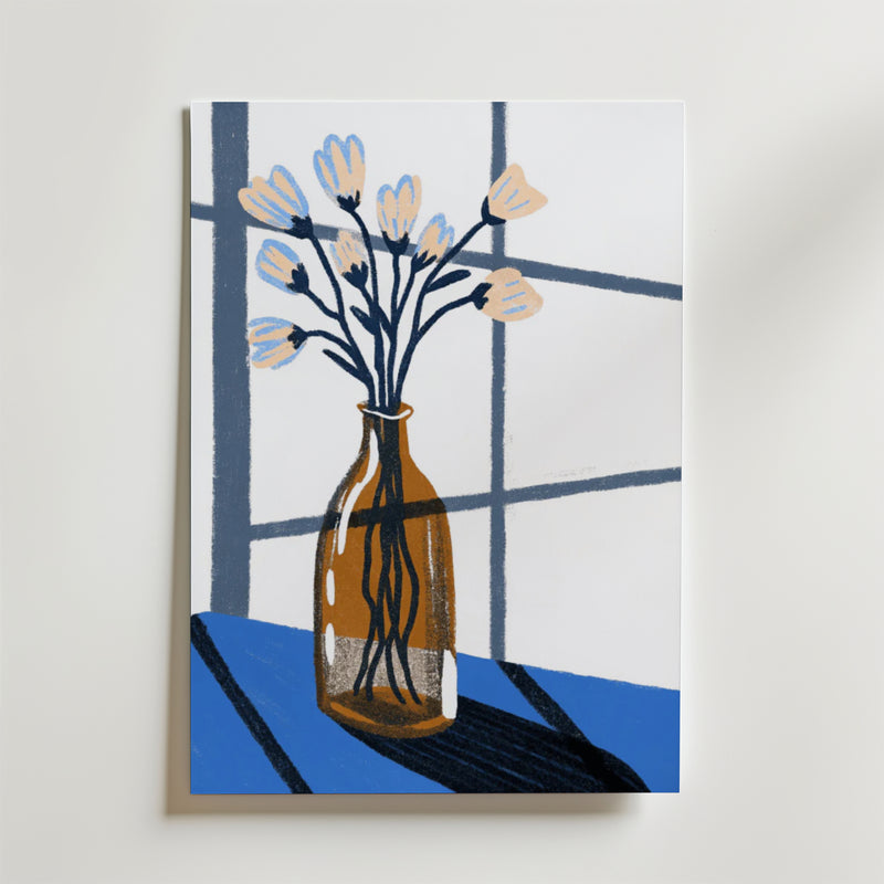 Tulip In Vase Poster