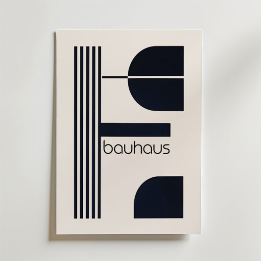 Bauhaus Geometry Poster