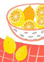 Lemon Picnic – affisch med snyggt motiv, köp enkelt hos Bozetto i flera storlekar