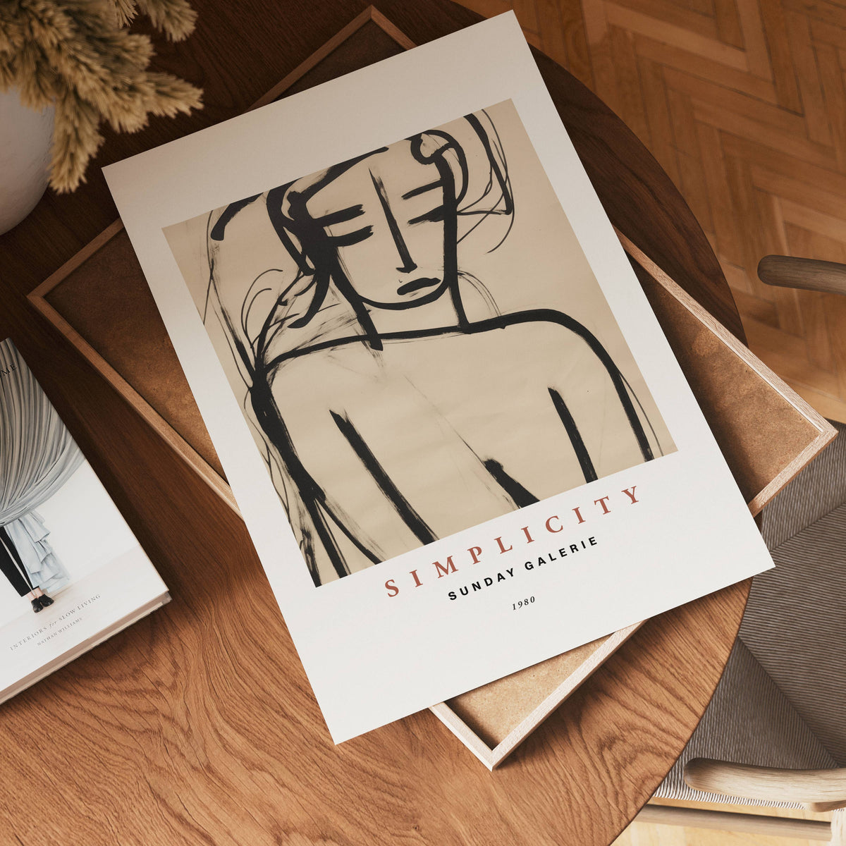 Simplicity poster visad rakt fram – Bozetto affisch i hög tryckkvalitet i hög tryckkvalitet