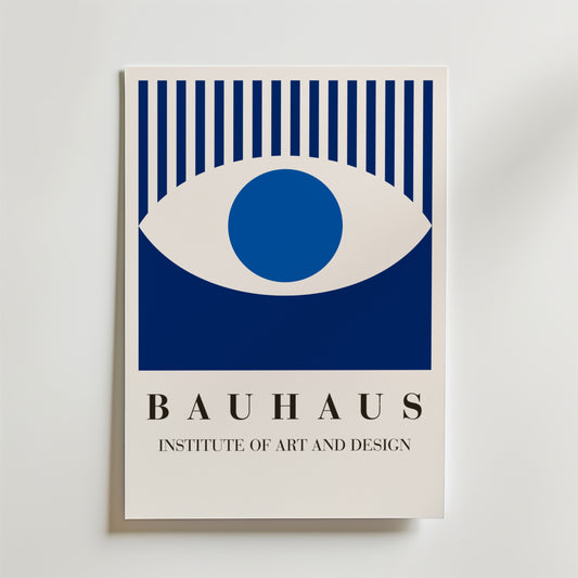 Bauhaus Blue Eye Poster
