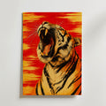 Crimson Tiger affisch inramad i neutral ram – se hur konsttrycket ser ut, Bozetto