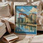 Eriksberg Göteborg poster i stilrent hem med modern inredning – köp enkelt hos Bozetto