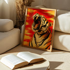 Crimson Tiger poster i stilrent hem med modern inredning – köp enkelt hos Bozetto