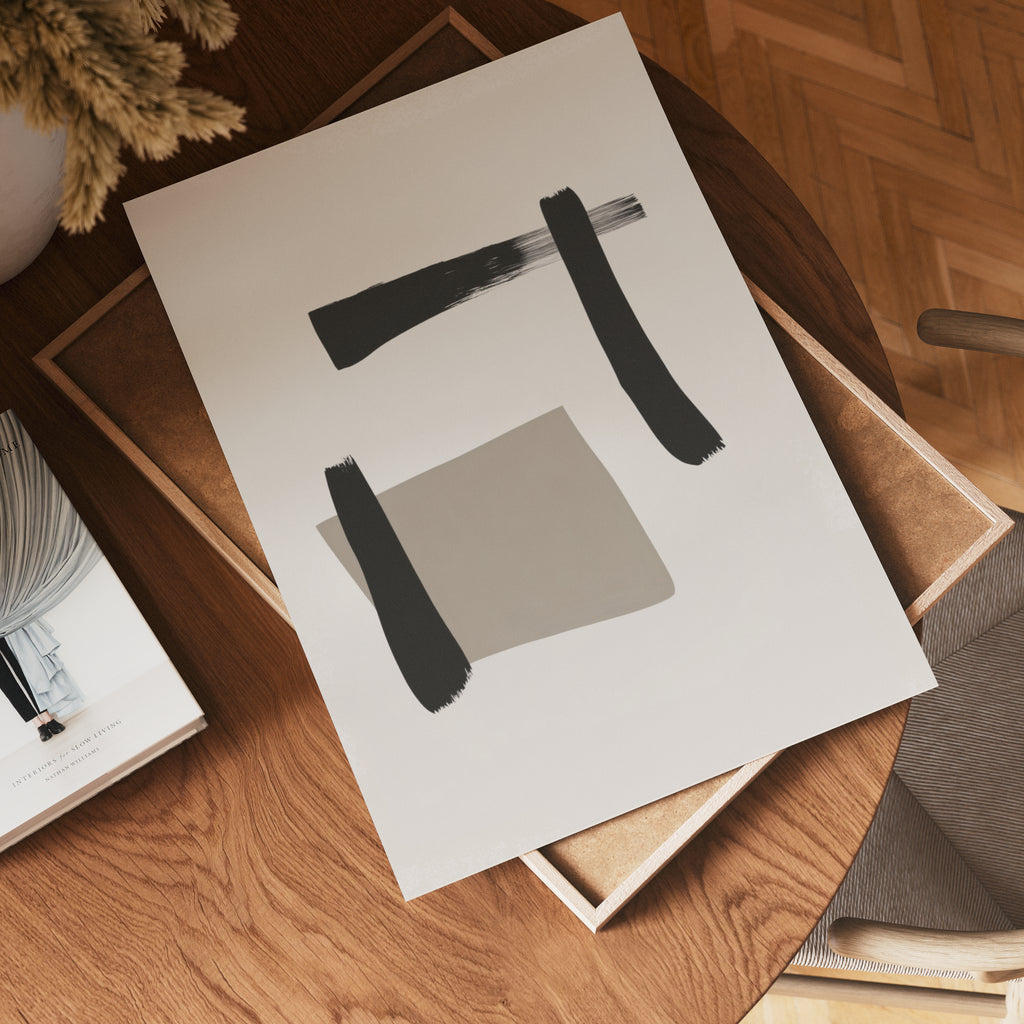 Geometric Flow – affisch med snyggt motiv, köp enkelt hos Bozetto i flera storlekar