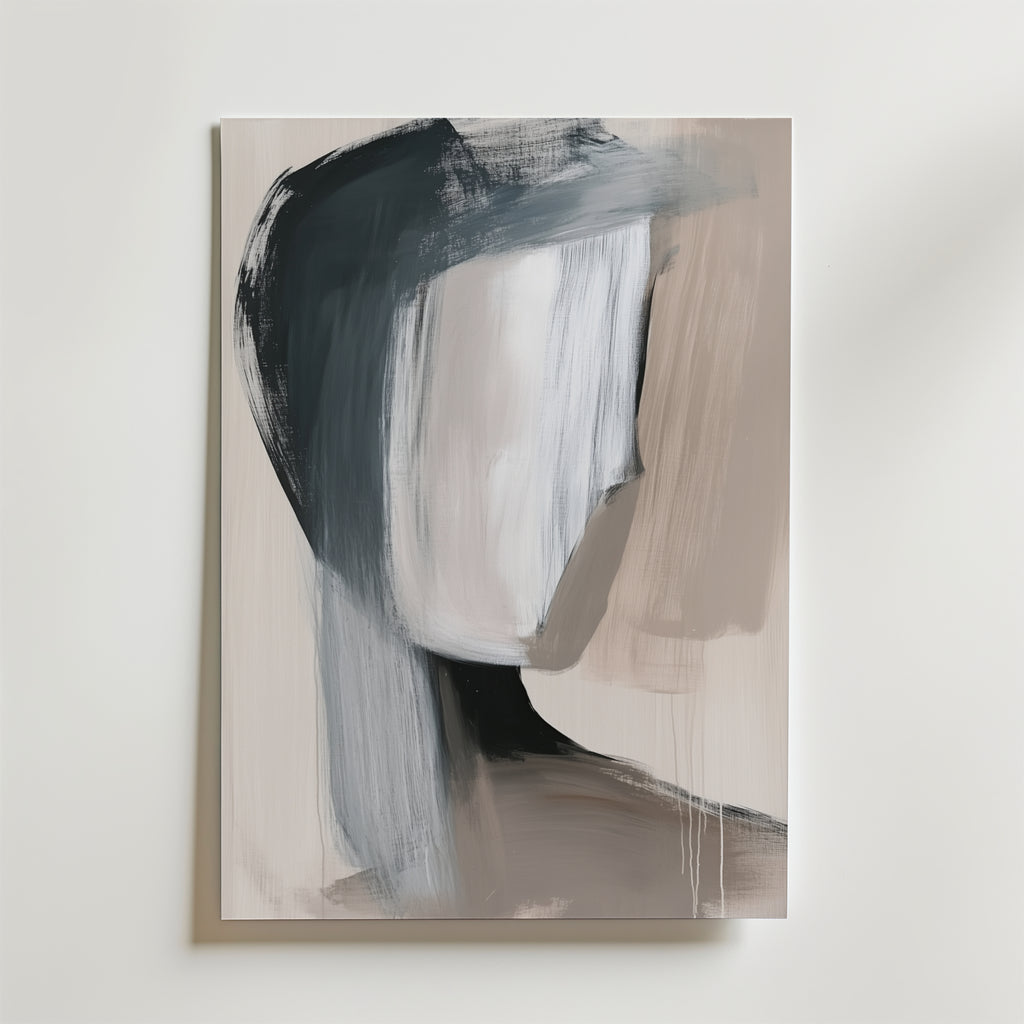 Muted Portrait – stilfullt konsttryck från Bozetto, tryckt på matt finpapper i hög tryckkvalitet