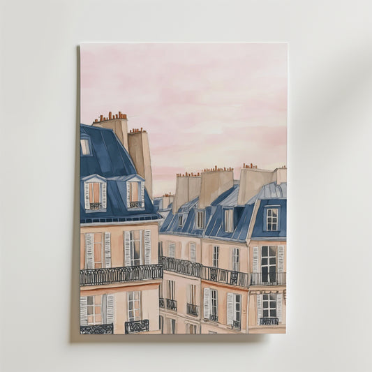 Paris Balcony View Poster