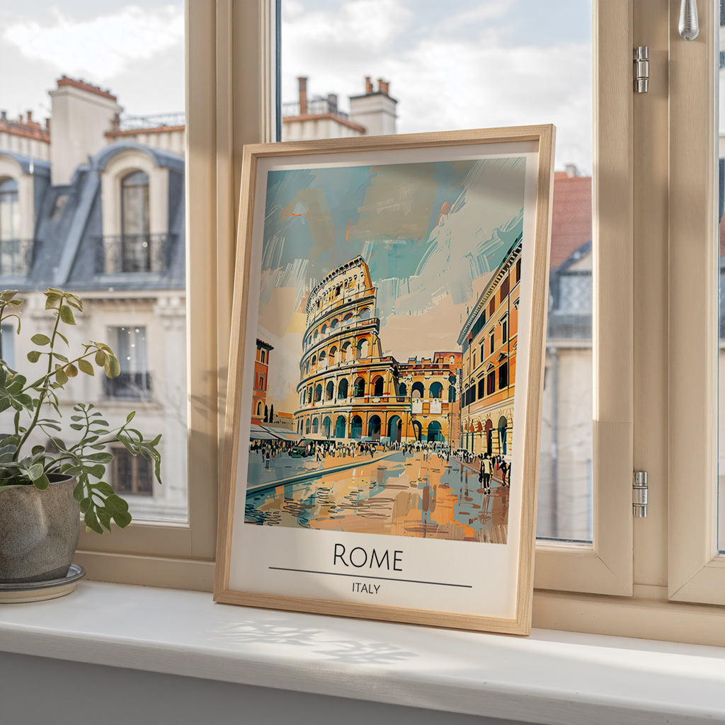 Rome Colosseum Reflections – affisch med stilfullt motiv från Bozetto i hög kvalitet