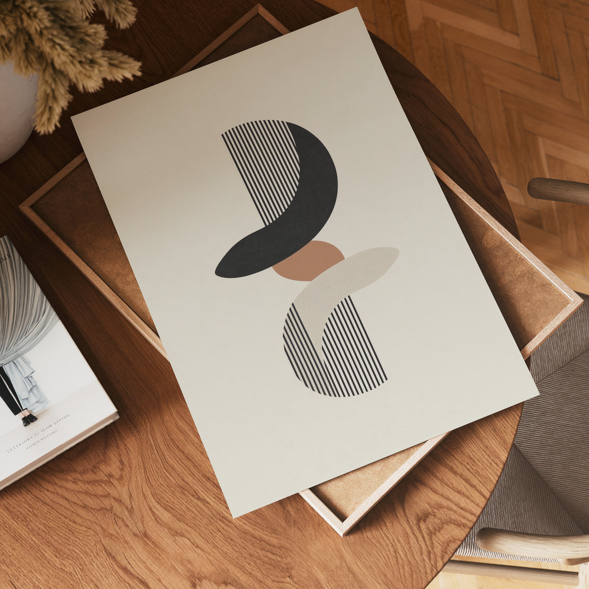 Modern Shapes Rhythm poster visad rakt fram – Bozetto affisch i hög tryckkvalitet