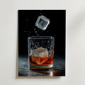 Whiskey In Motion Drink – stilfullt konsttryck från Bozetto, tryckt på matt finpapper