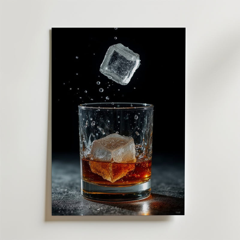 Whiskey In Motion Drink Poster
