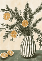 Citrus WInter – affisch med snyggt motiv, köp enkelt hos Bozetto i flera storlekar