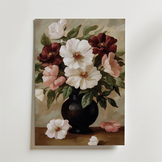 Floral oil painting No.2 Poster
