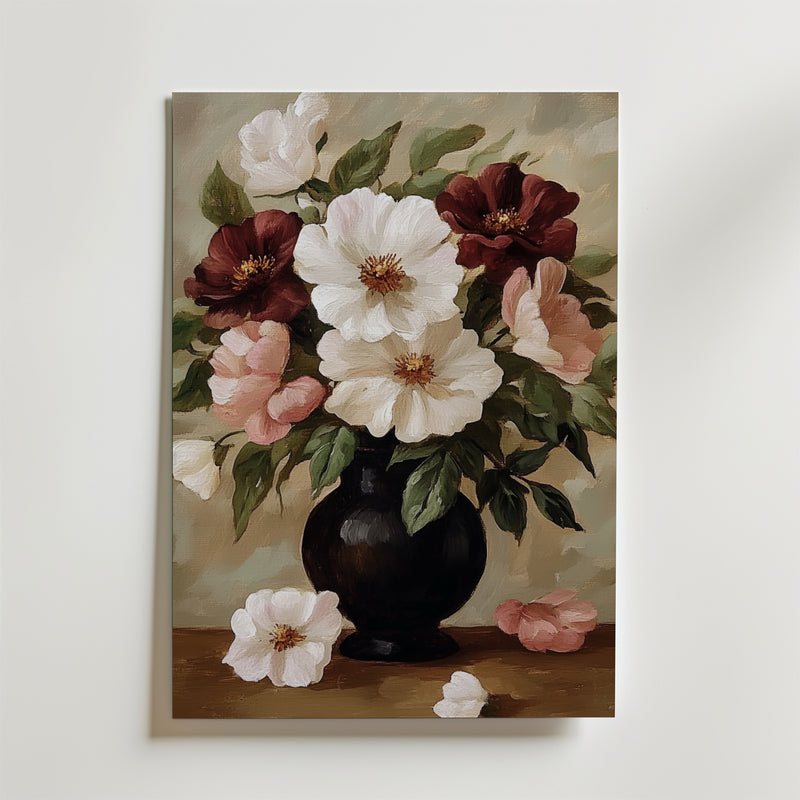 Floral oil painting No.2 Poster