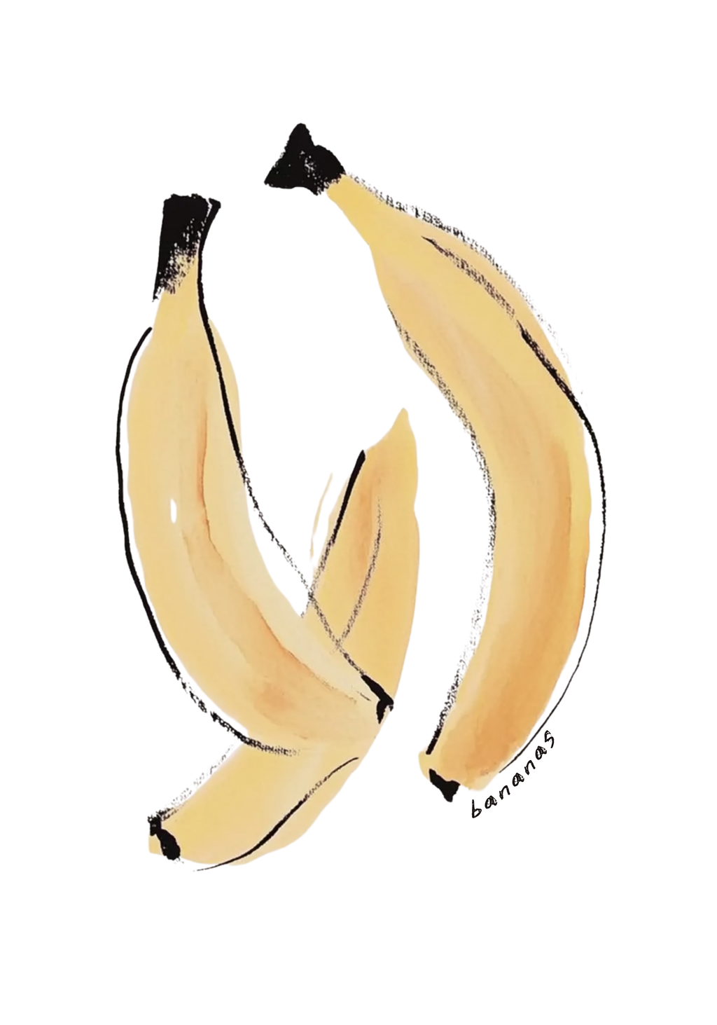 Banana Joy – affisch med snyggt motiv, köp enkelt hos Bozetto i flera storlekar i hög tryckkvalitet