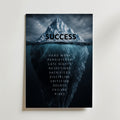 Hidden Iceberg affisch inramad i neutral ram – se hur konsttrycket ser ut, Bozetto