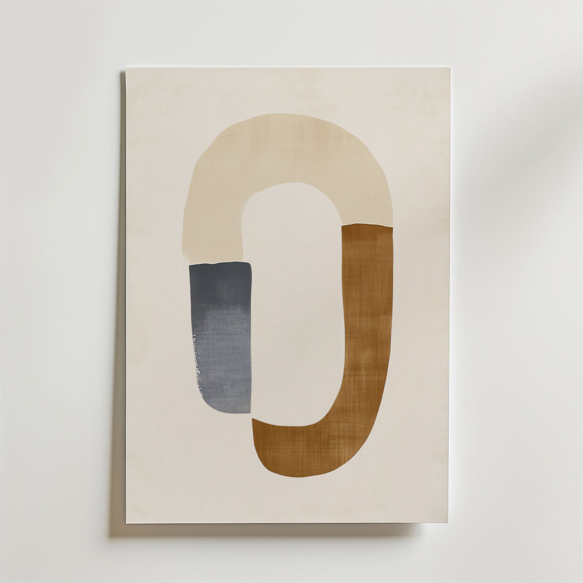 Abstract Shape Flow – stilfullt konsttryck från Bozetto, tryckt på matt finpapper