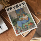 Lo-Fi Morning poster visualiserad på vägg – se rätt storlek med mockup från Bozetto
