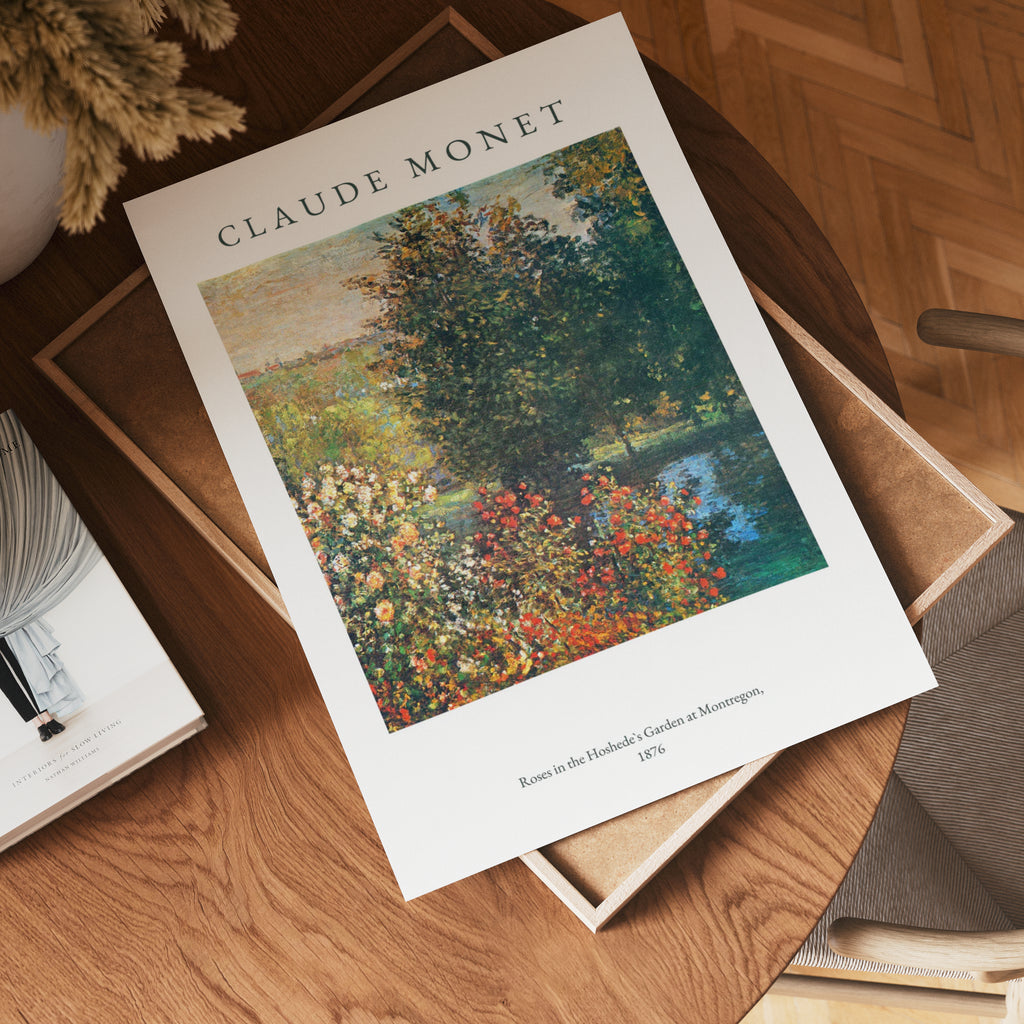 Claude Monet Garden At – affisch med stilfullt motiv från Bozetto i hög kvalitet