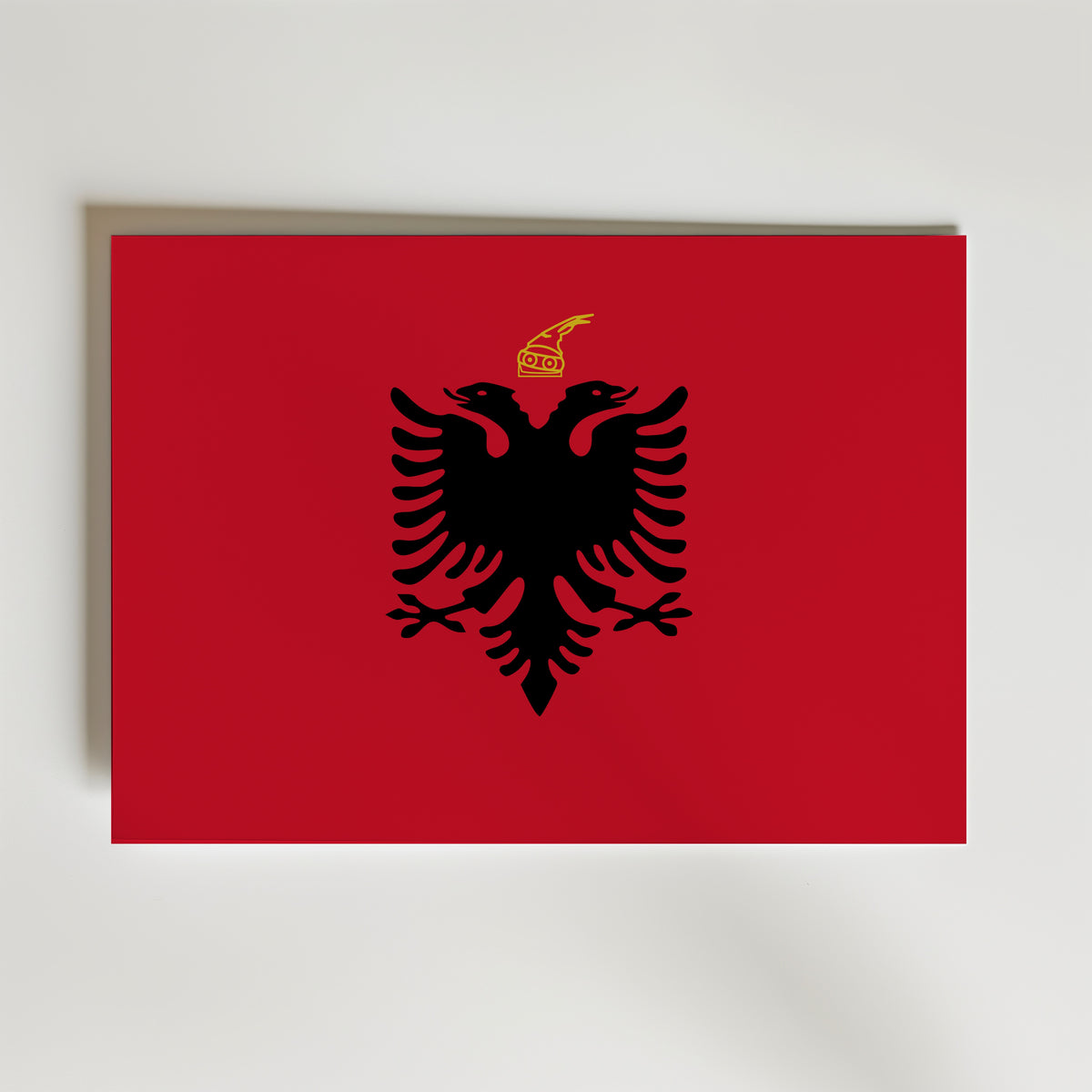 Albania National Flag Poster – modern konst och stilren konsttryck för hemmet hos Bozetto
