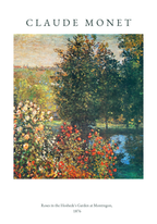 Claude Monet Garden At Montregon – stilfullt konsttryck från Bozetto, tryckt på matt finpapper