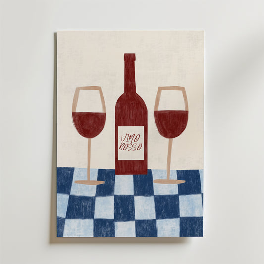 Vino Rosso No.2 Wine Poster