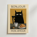 Bundle 3-pack Parisian Cat Trio – kuraterad postercollection som lyfter hemmet hos Bozetto