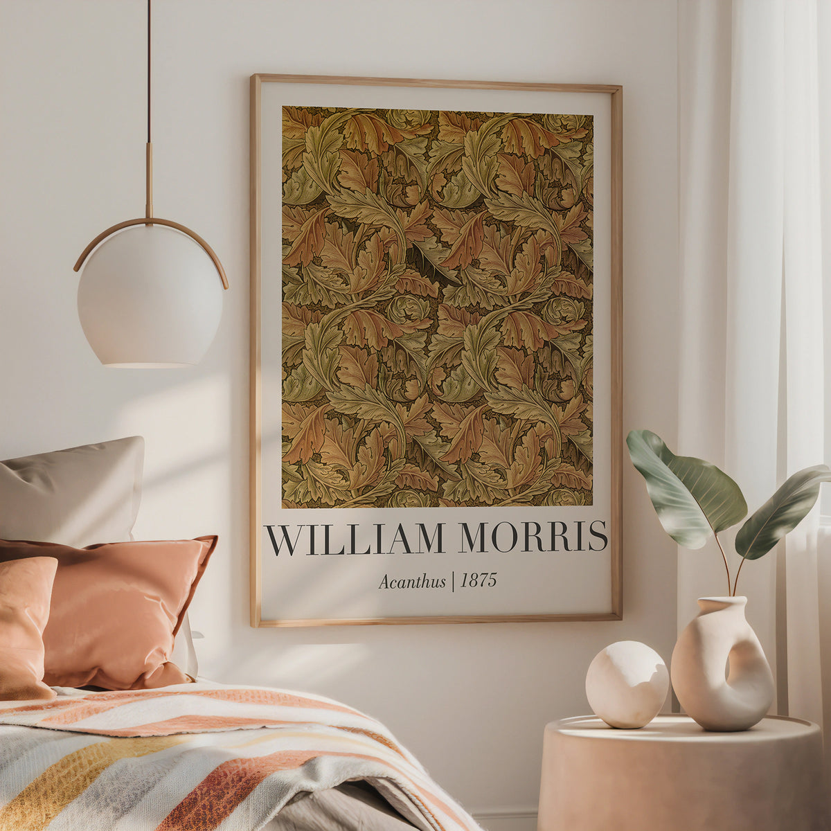 William Morris Acanthus 1875 poster visad rakt fram – Bozetto affisch i hög tryckkvalitet