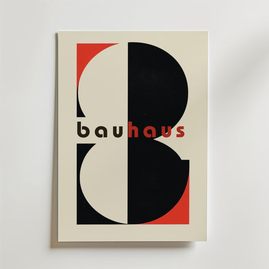 Bauhaus Abstract Typography Poster