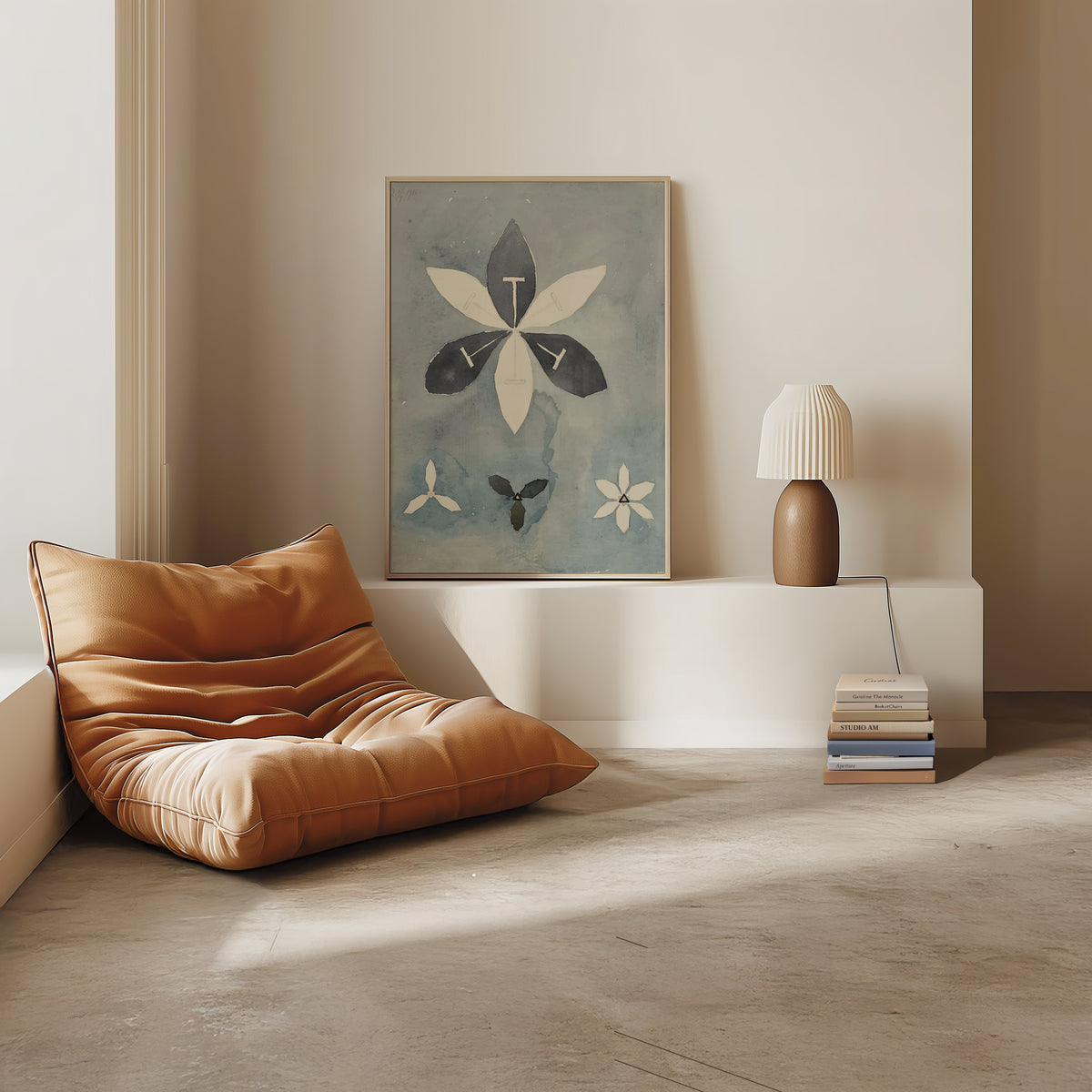 Hilma af Klint Petals of poster visualiserad på vägg – från Bozetto i hög kvalitet